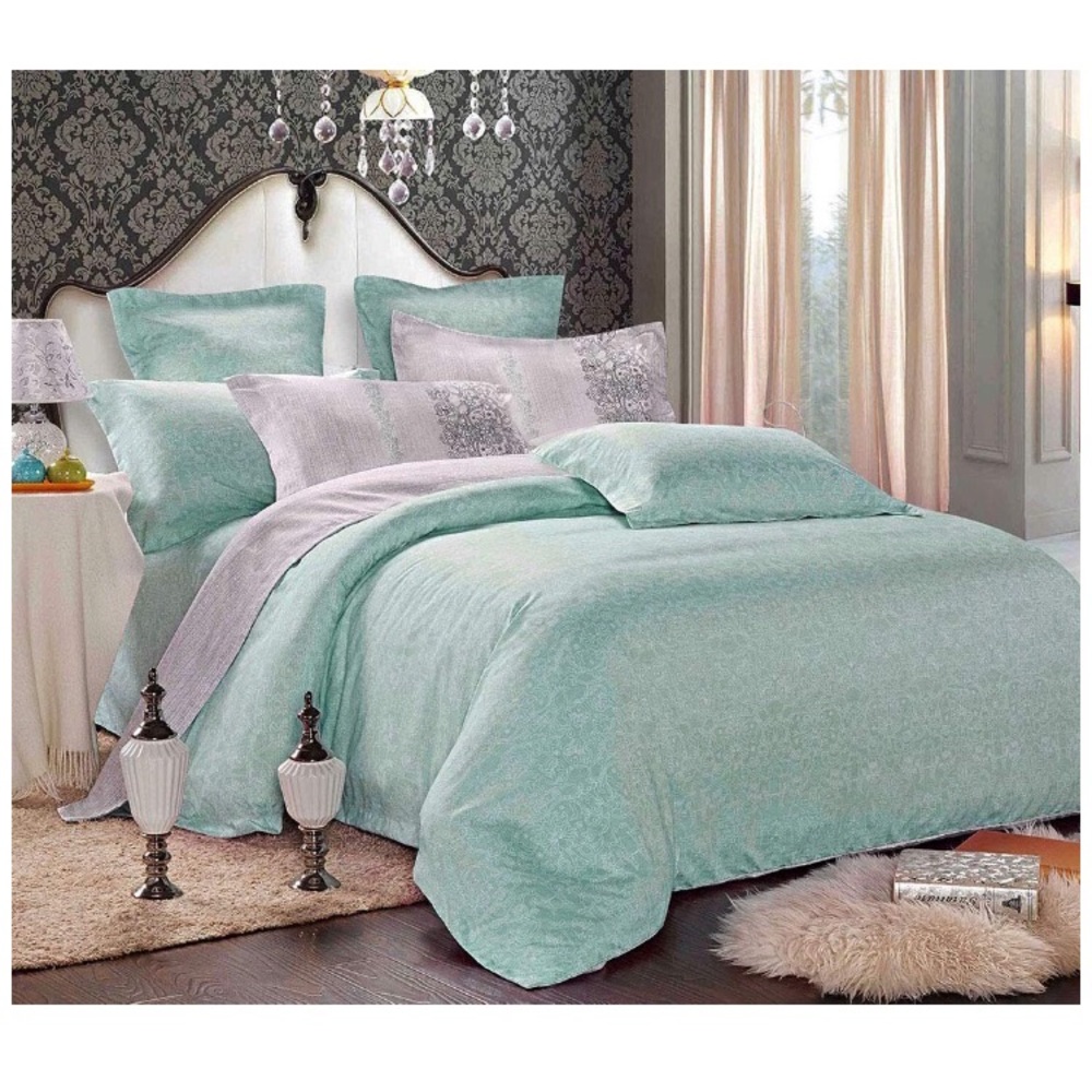 Twin duvet cover with matching pillow sham covers